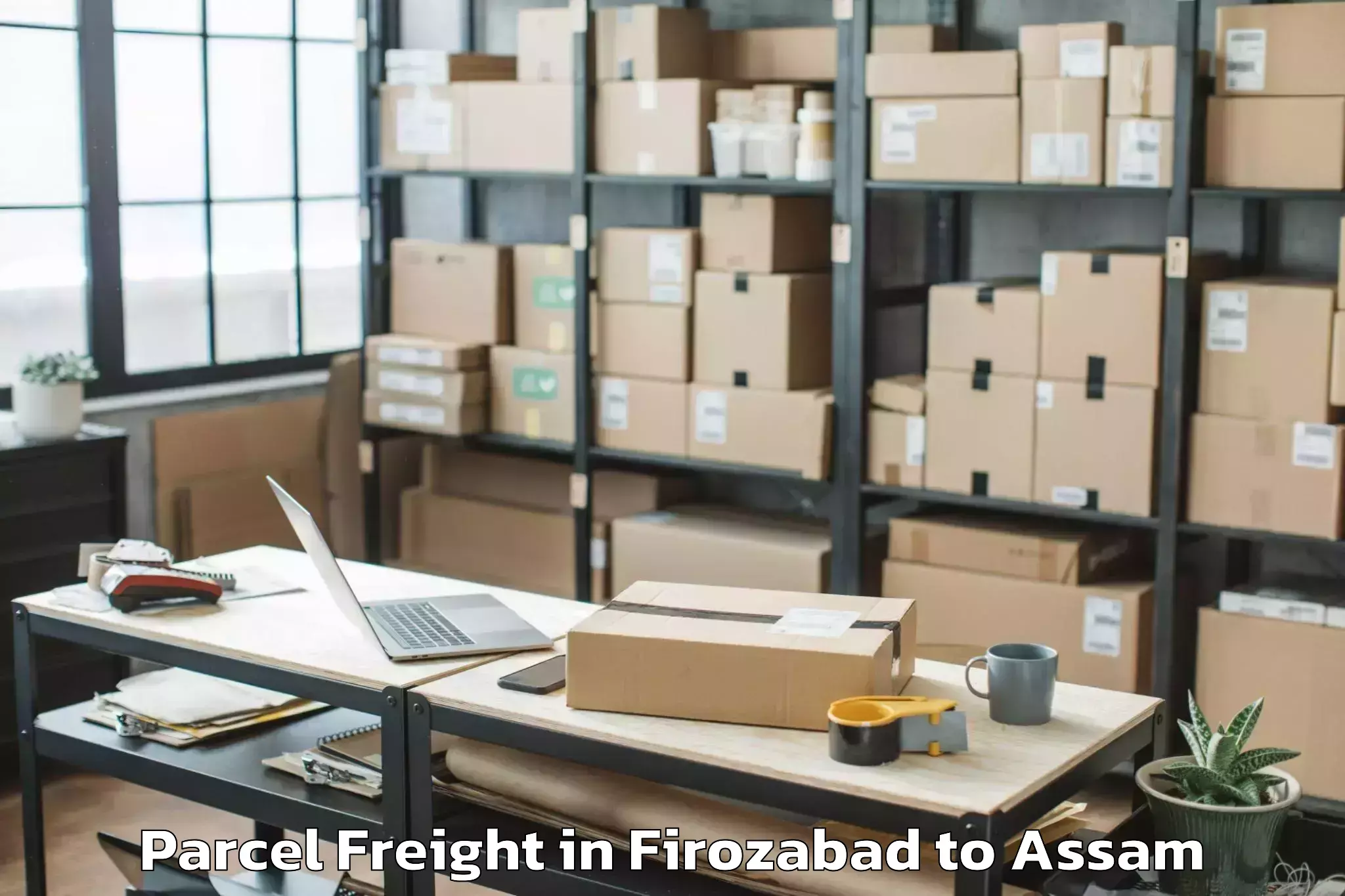 Reliable Firozabad to Dibrugarh University Parcel Freight